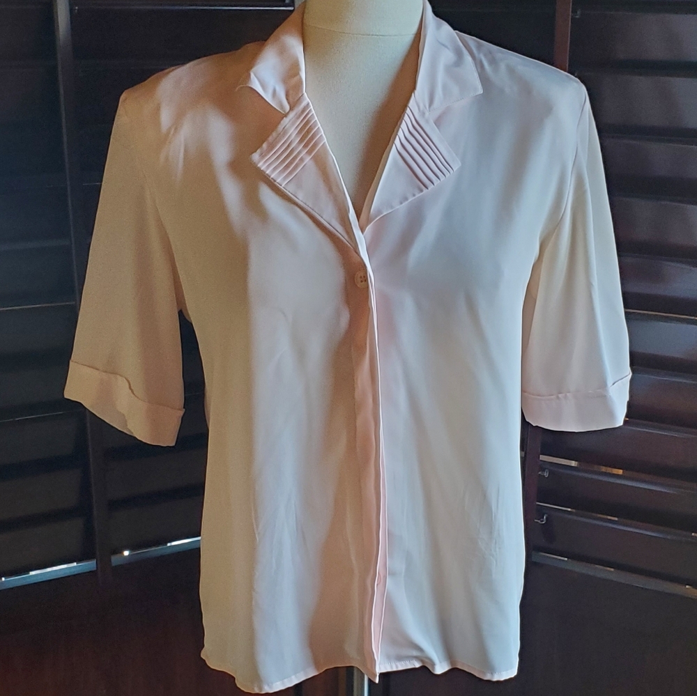 Vintage 1980s Light Pink Top